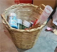 Basket with thermos