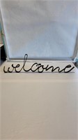 IRON WELCOME SIGN