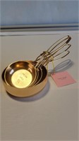 NEW KATE SPADE BRASS MEASURING CUPS