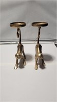 PAIR OF NEW BRASS CANDLE HOLDERS