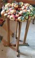 Stand and ring of fruit approx 3 ft tall