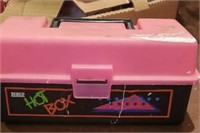 Pink tackle box
