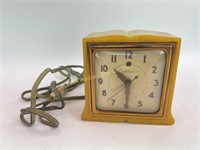 Mid century yellow clock