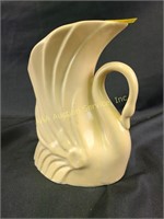 Niloak pottery swan vase