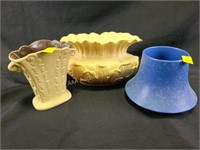 (3) Rum Rill pottery vases