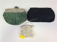 (3) vintage purses incl. beaded