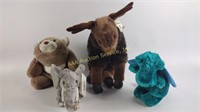 (4) plush animals