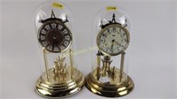 (2) Anniversary clocks, one incomplete -