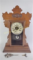Victorian kitchen clock with key missing glass