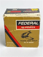 Federal Hi-Power plastic shot shells, 12 gauge,