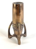 Art Nouveau metal candlestick 7" tall