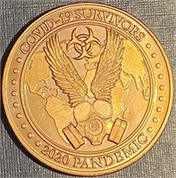 1 oz copper 2020 Pandemic Round