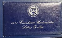 SILVER Uncirculated 1971 S Eisenhower Dollar