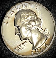 1963 Silver Proof Quarter