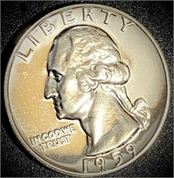 1959 Silver Proof Quarter