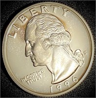 1996 Silver Proof Quarter