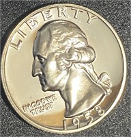 1958 Silver Proof Quarter