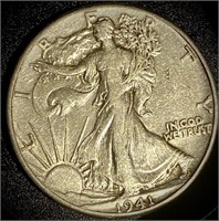 1941 Walking Liberty Half