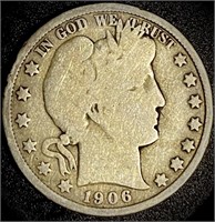 1906 Barber Half Dollar