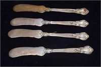 4 Sterling Butter Knives, (Vintage 1895), 106g