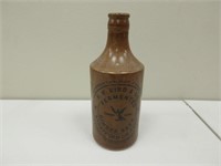 Antique R.M. Bird Stoneware Ginger Bottle