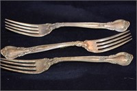 3 Sterling Table Forks (Vintage 1895), 141g