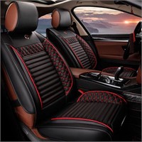 VAVOLO Car Seat Covers, Universal Fit Black Red