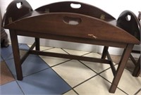 TRAY TOP BUTLER STYLE COFFEE TABLE INLAY TOP