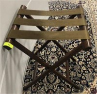 DARK OAK LUGGAGE STAND