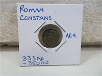 Roman Constans AE4 Coin 333AD - 350AD