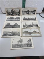 9 Antique Steroscope Cards