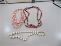 3 Vintage Costume Necklaces (Napier - Japan &