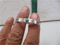 Vintage Native American Silver & Turquoise Child's