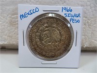 1966 Mexico Silver Peso