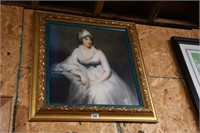 Picture of a Lady w/Gilded Frame