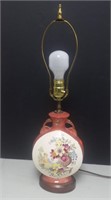 Retro Oriental Style Table Lamp - Wood Base