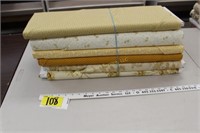 6 partial bolts of fabric