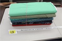 6 Partial bolts of fabric