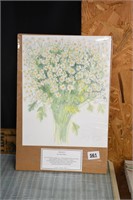 Chamomile by Ling Chang Print Signed 11" x 14"