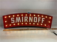 Smirnoff Metal Lighted Sign