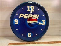 Classic Pepsi-Cola Clock Battery Operated