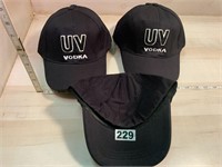 UV Vodka Easy Fit Ball Caps 12 NEW