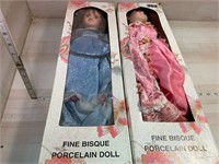 Knightsbridge Porcelain Dolls X2