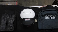 Racing Gear Helmet and Gloves