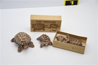 4 Wade English Tortoise Figurines Porcelain