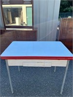 Porcelain Top Table w/Drawer