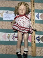 Old Shirley Temple doll composition no mark