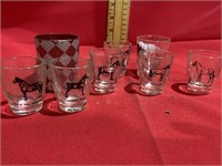 Horse shot glasses