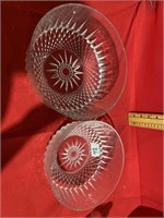 Cut glass bowls