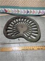 Old time Deering tractor seat